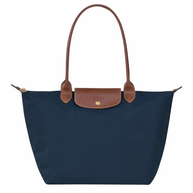 Navy Longchamp Le Pliage Original L Women's Shoulder Bags